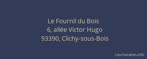 Le Fournil du Bois