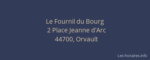 Le Fournil du Bourg