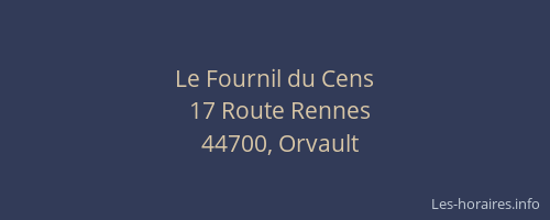 Le Fournil du Cens