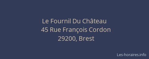 Le Fournil Du Château