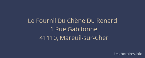 Le Fournil Du Ch&egrave;ne Du Renard