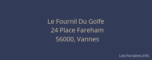 Le Fournil Du Golfe