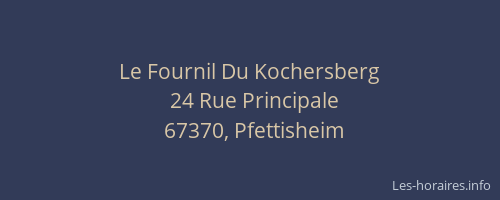 Le Fournil Du Kochersberg