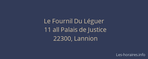 Le Fournil Du L&eacute;guer