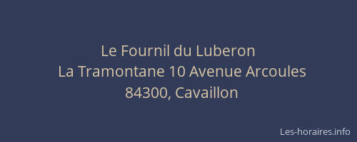 Le Fournil du Luberon
