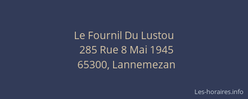 Le Fournil Du Lustou
