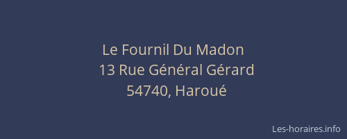 Le Fournil Du Madon