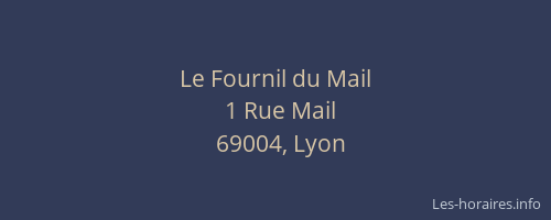 Le Fournil du Mail