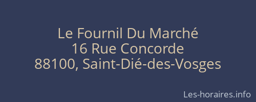 Le Fournil Du Marché