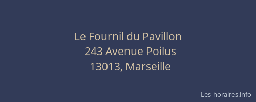 Le Fournil du Pavillon