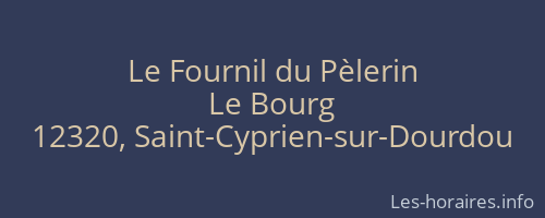 Le Fournil du Pèlerin