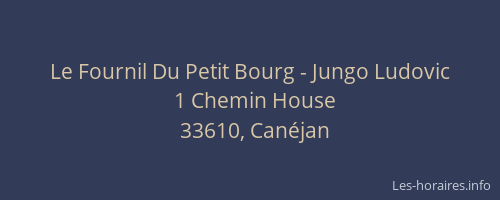 Le Fournil Du Petit Bourg - Jungo Ludovic