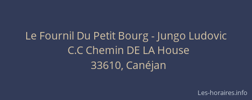 Le Fournil Du Petit Bourg - Jungo Ludovic