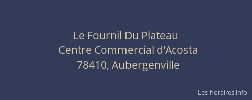 Le Fournil Du Plateau