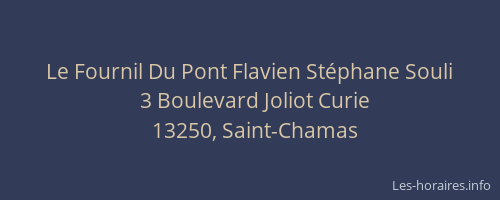 Le Fournil Du Pont Flavien Stéphane Souli