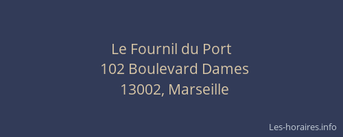 Le Fournil du Port