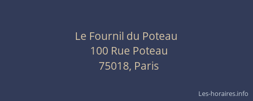 Le Fournil du Poteau
