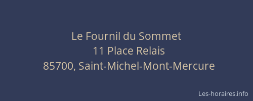 Le Fournil du Sommet