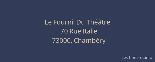 Le Fournil Du Théâtre