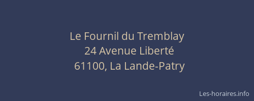 Le Fournil du Tremblay