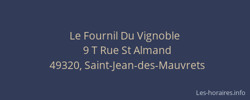 Le Fournil Du Vignoble