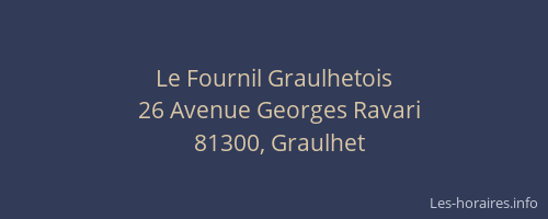 Le Fournil Graulhetois