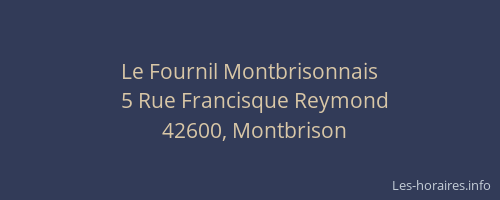 Le Fournil Montbrisonnais