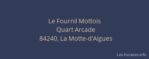 Le Fournil Mottois