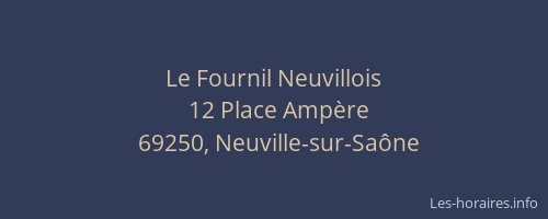 Le Fournil Neuvillois