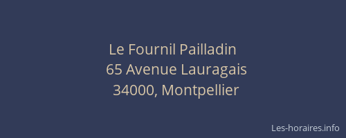 Le Fournil Pailladin