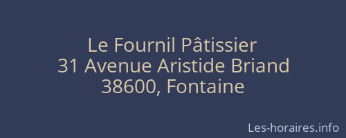Le Fournil Pâtissier
