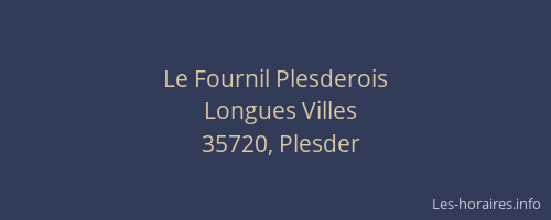 Le Fournil Plesderois