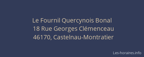 Le Fournil Quercynois Bonal