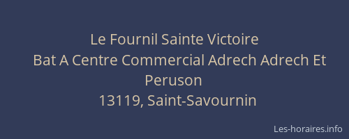 Le Fournil Sainte Victoire