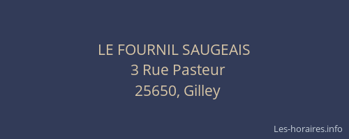 LE FOURNIL SAUGEAIS