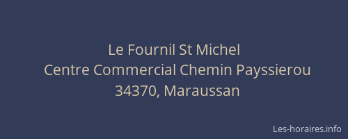 Le Fournil St Michel