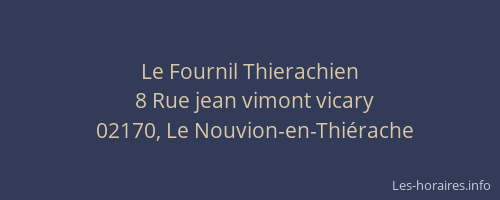 Le Fournil Thierachien