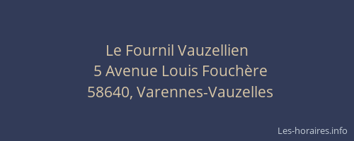 Le Fournil Vauzellien