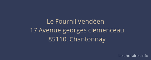 Le Fournil Vendéen