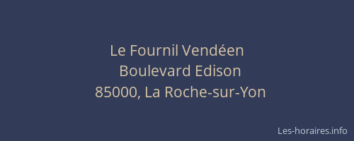Le Fournil Vendéen