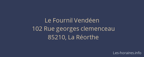 Le Fournil Vendéen