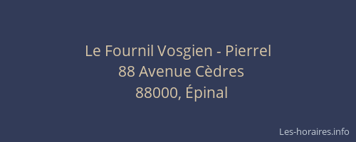 Le Fournil Vosgien - Pierrel