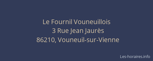 Le Fournil Vouneuillois