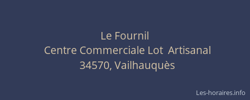 Le Fournil