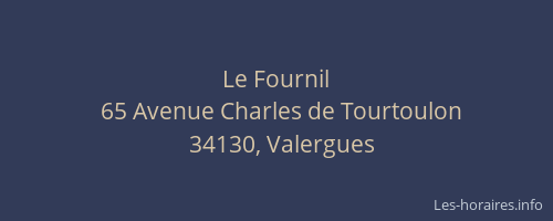 Le Fournil