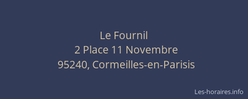 Le Fournil