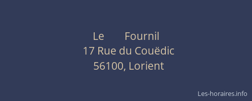 Le        Fournil