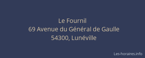 Le Fournil