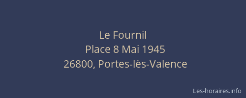 Le Fournil