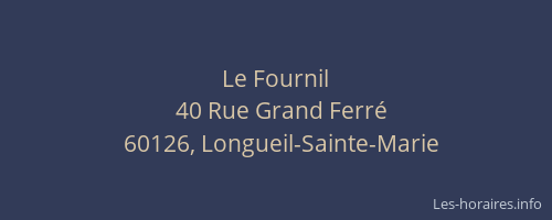 Le Fournil